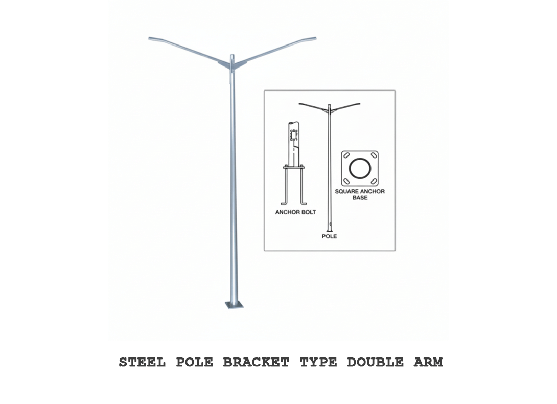  Double Arm Lamp Pole